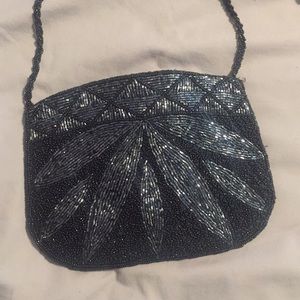 Vintage beaded side purse